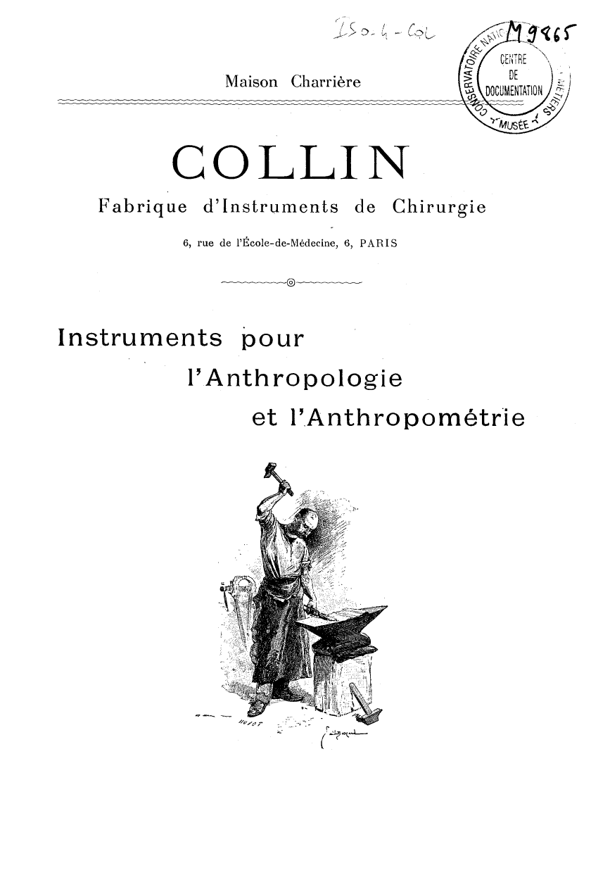 Page de titre du M9865