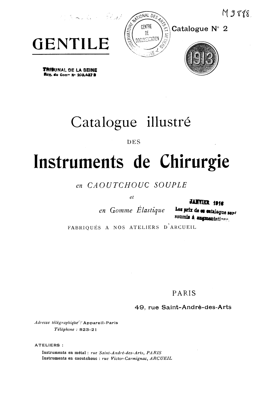 Page de titre du M9888