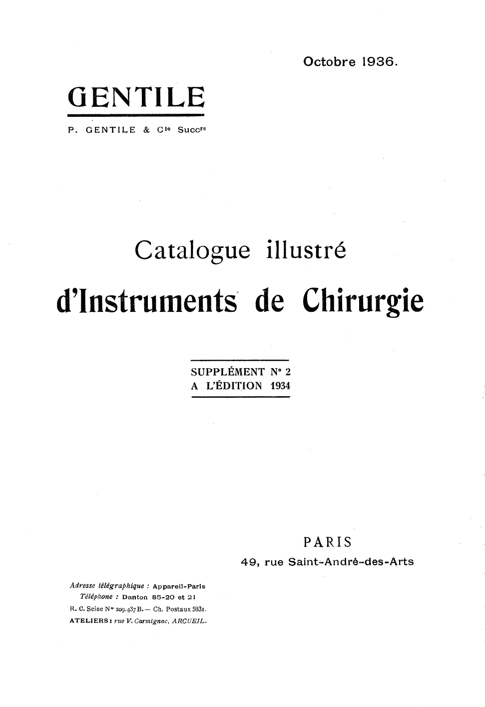 Page de titre du M9891.4