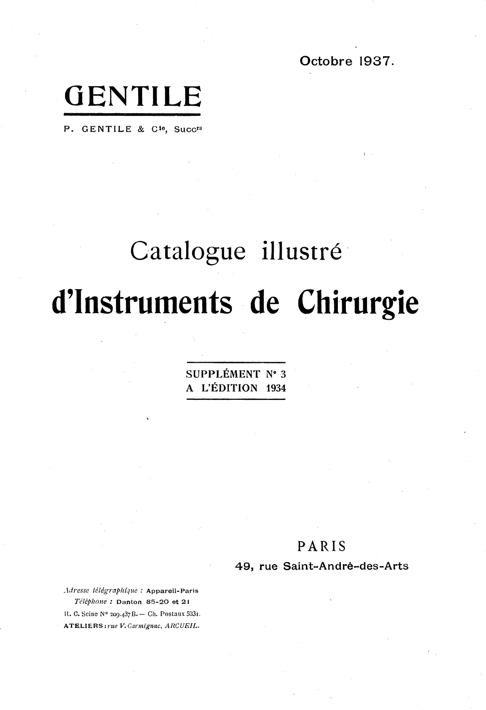 Page de titre du M9891.5