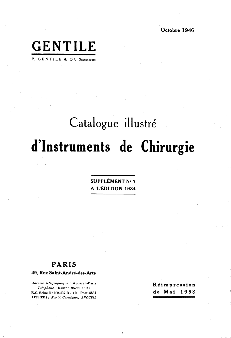 Page de titre du M9891.8