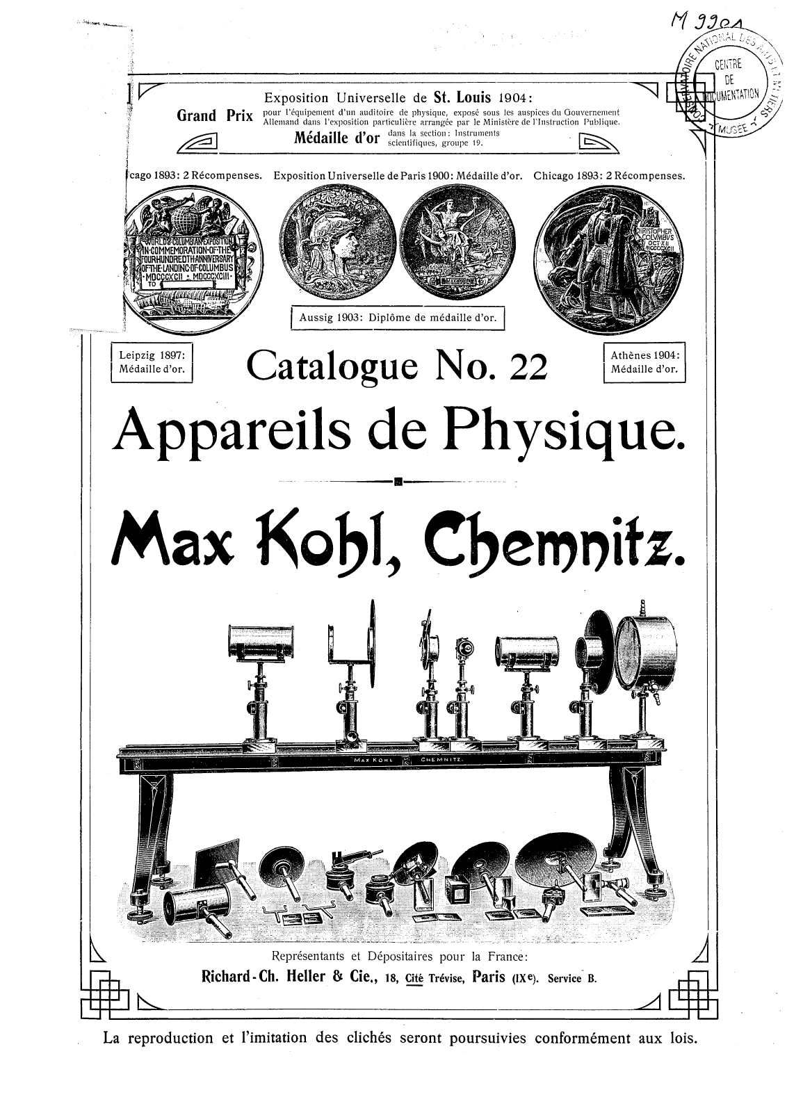 Page de titre du M9901