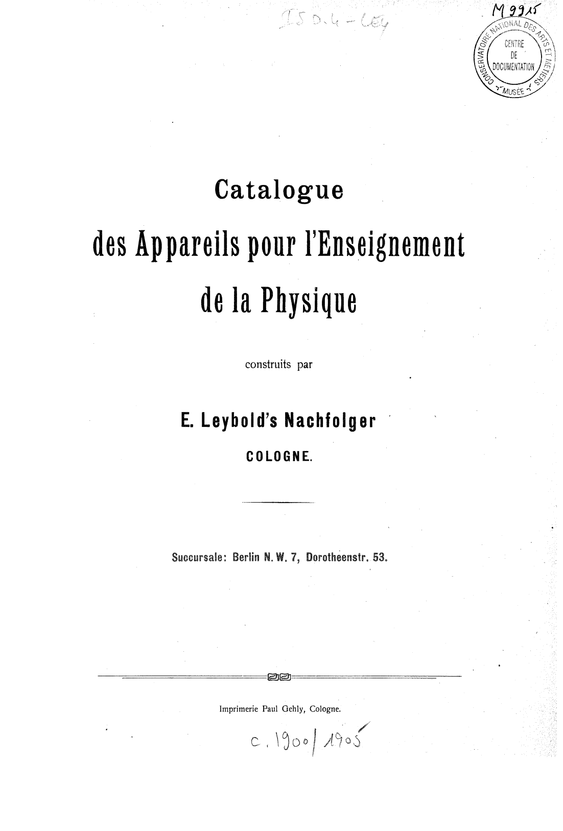 Page de titre du M9915_1