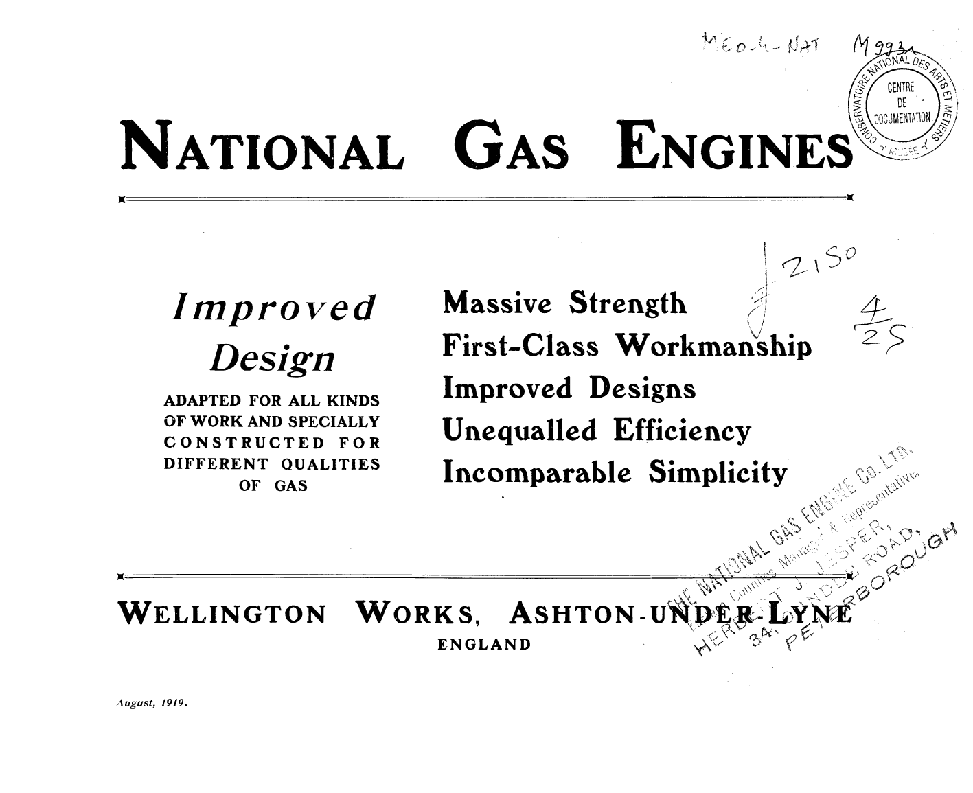 Page de titre du M9931