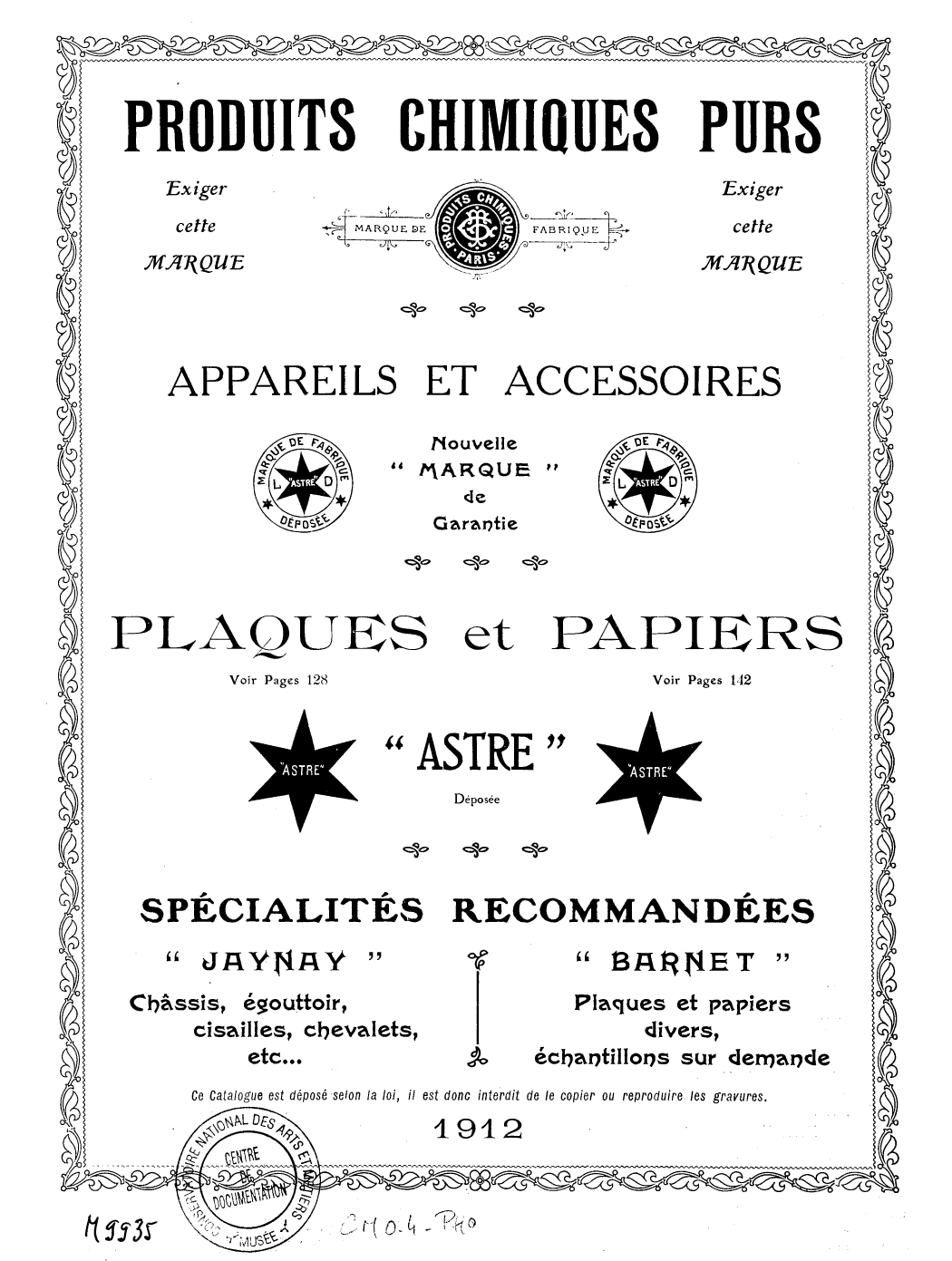 Page de titre du M9935