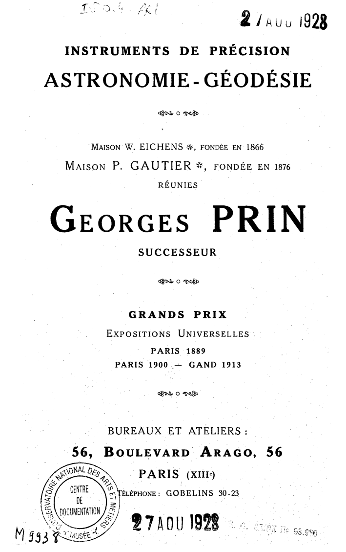 Page de titre du M9938