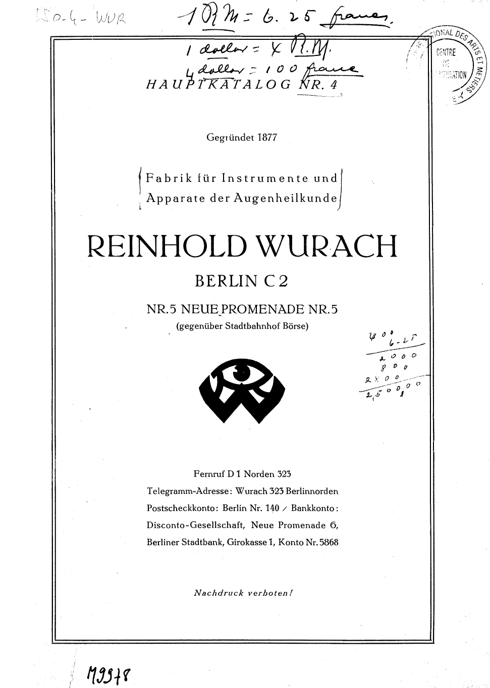 Page de titre du M9978