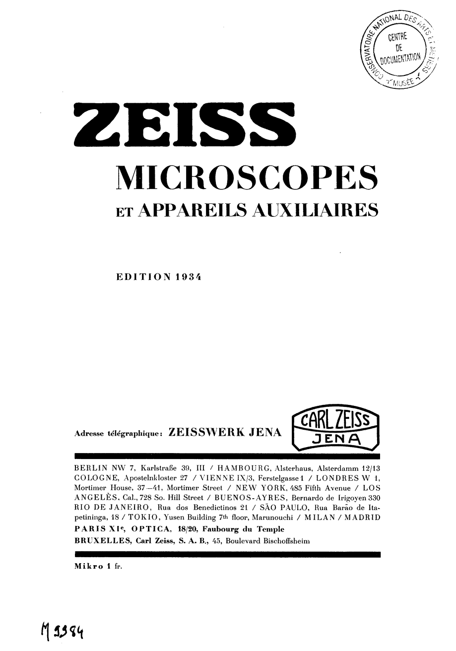 Page de titre du M9984