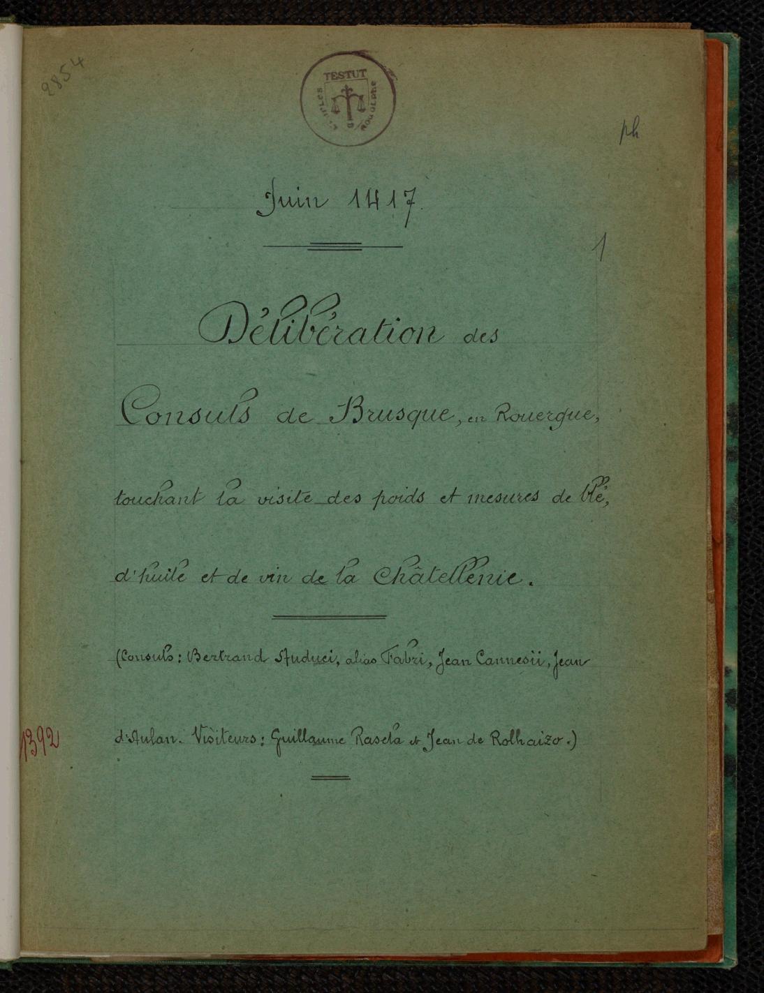 Page de titre du MET3.1RES