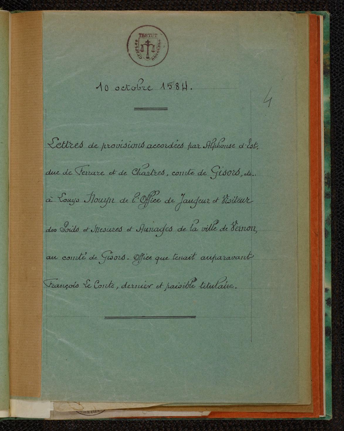 Page de titre du MET3.4RES