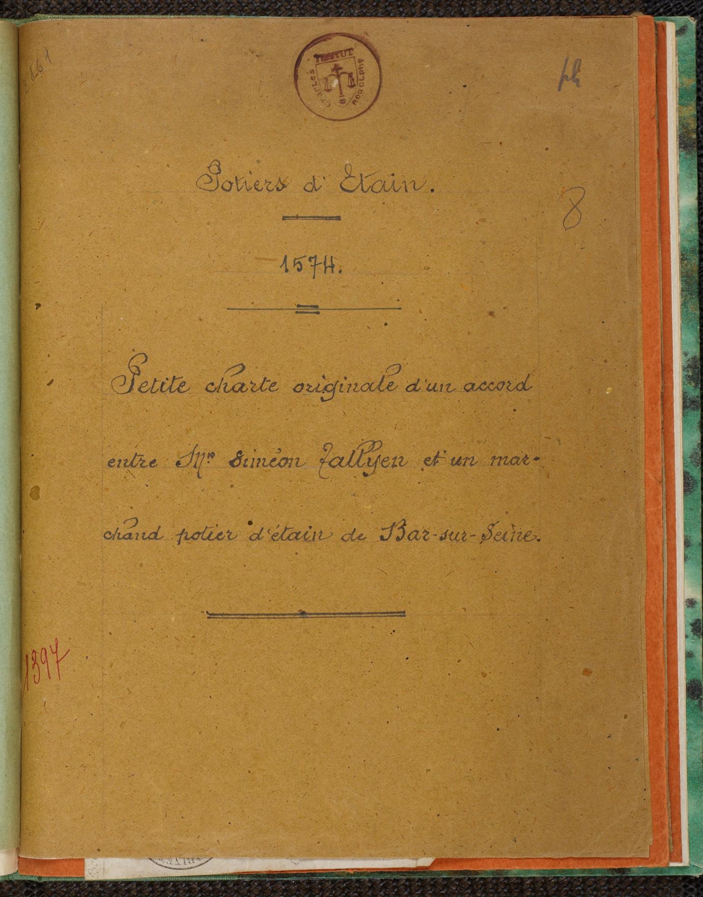 Page de titre du MET3.8RES