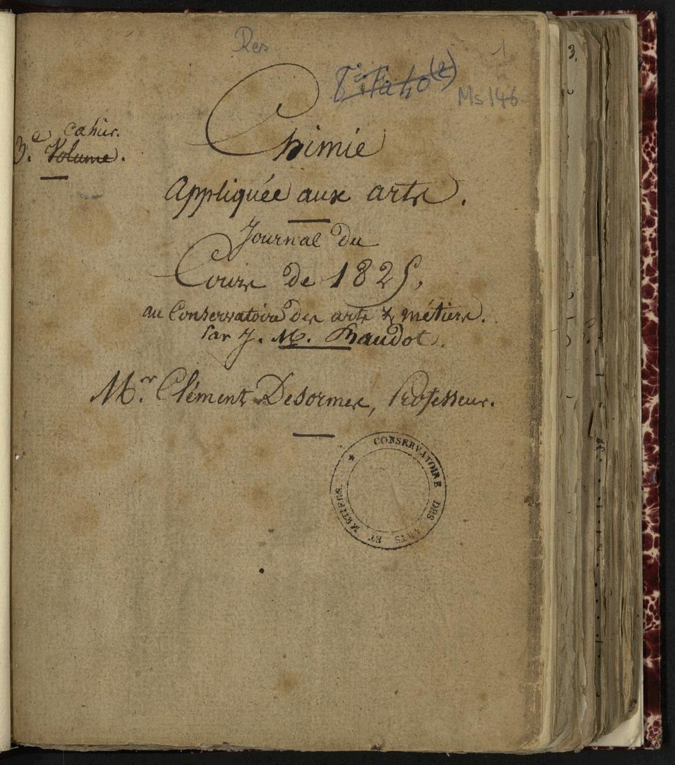 Page de titre du MS146