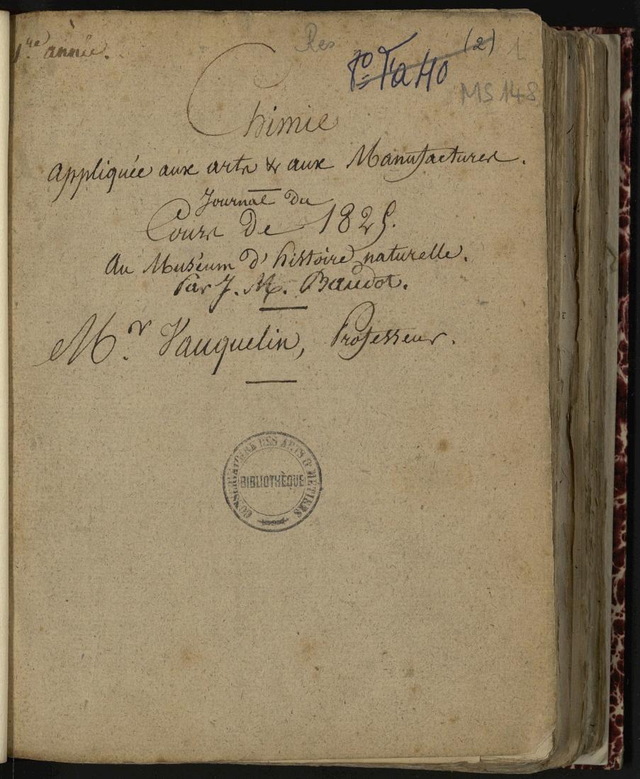 Page de titre du MS148