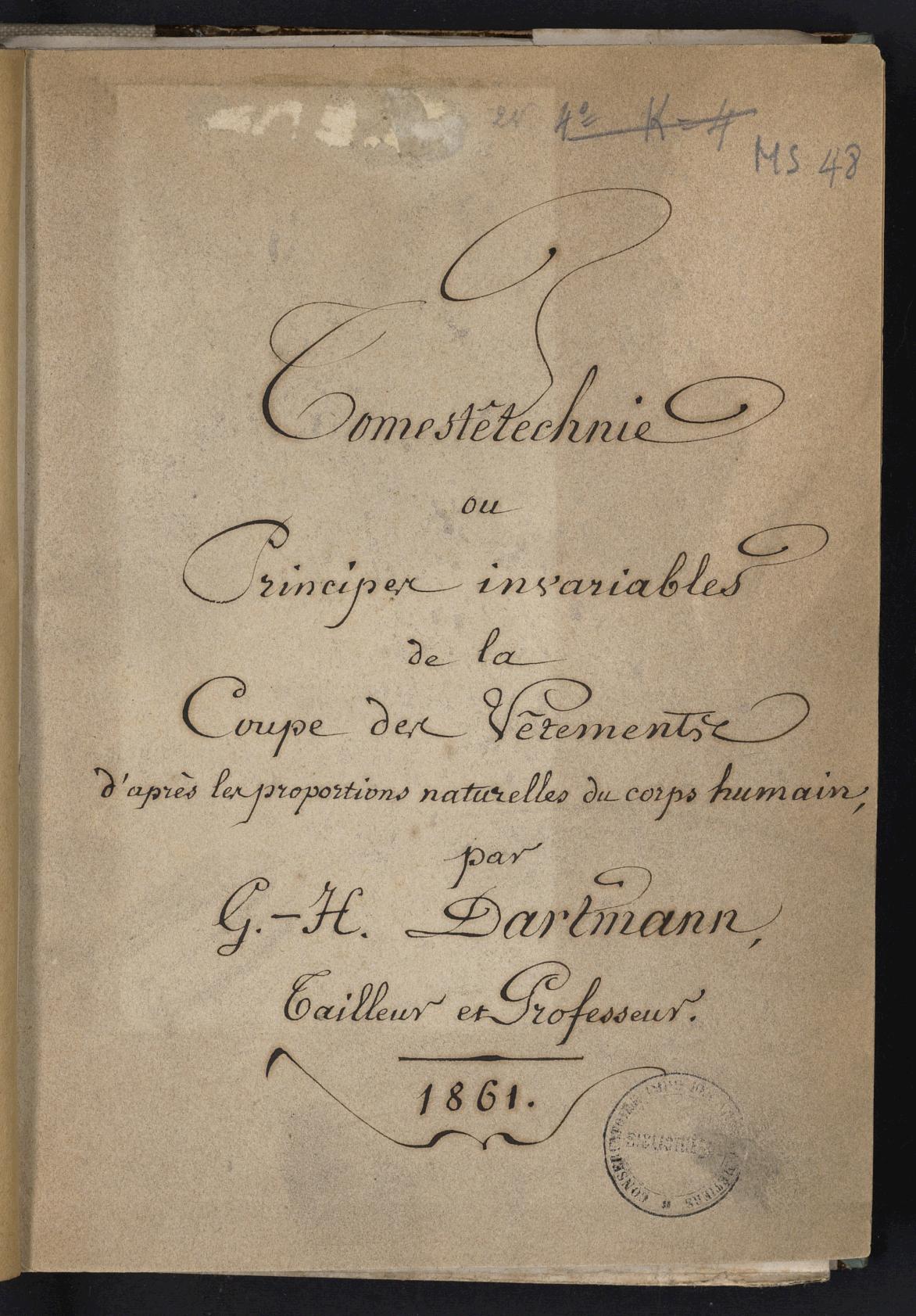 Page de titre du MS48