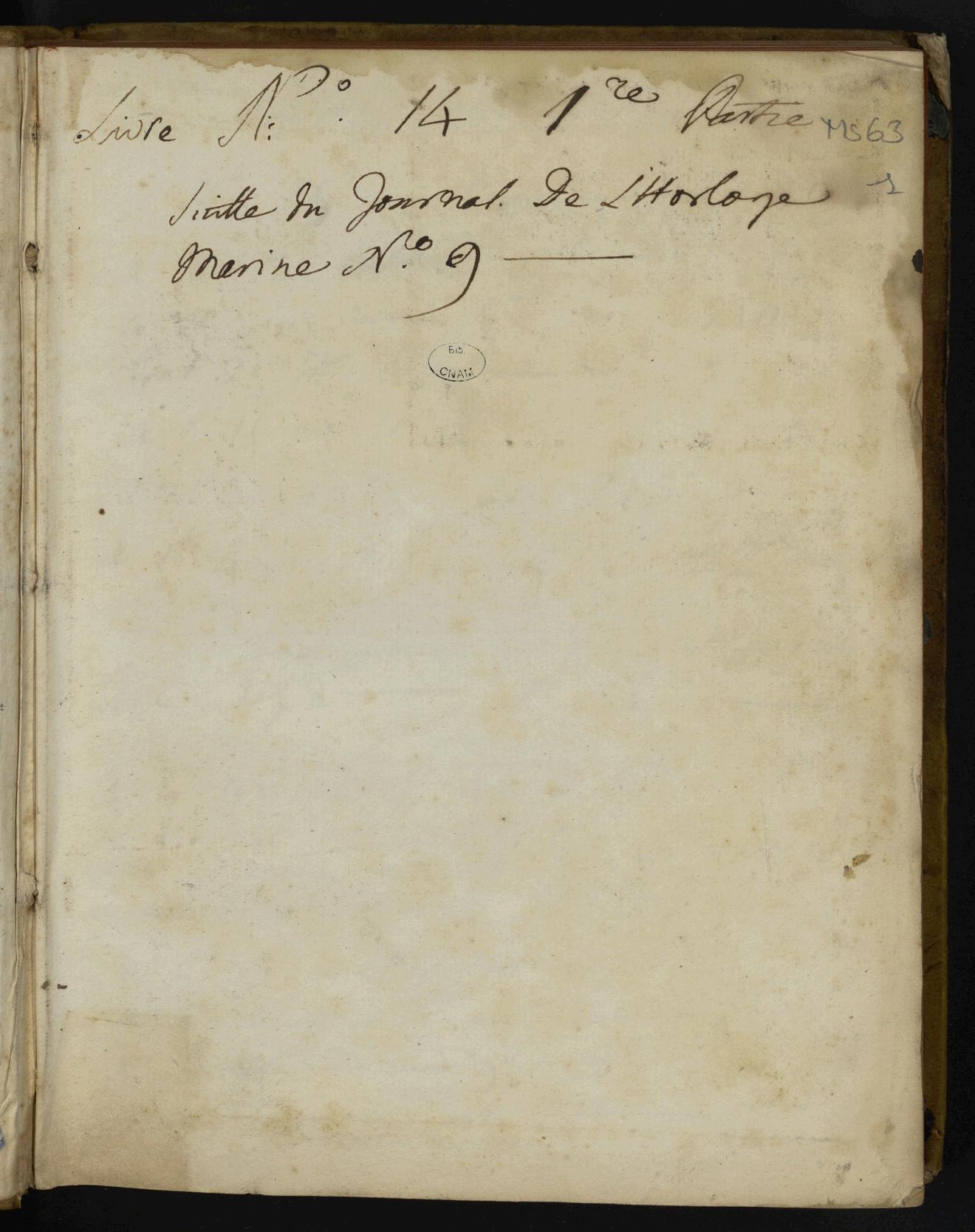 Page de titre du MS63