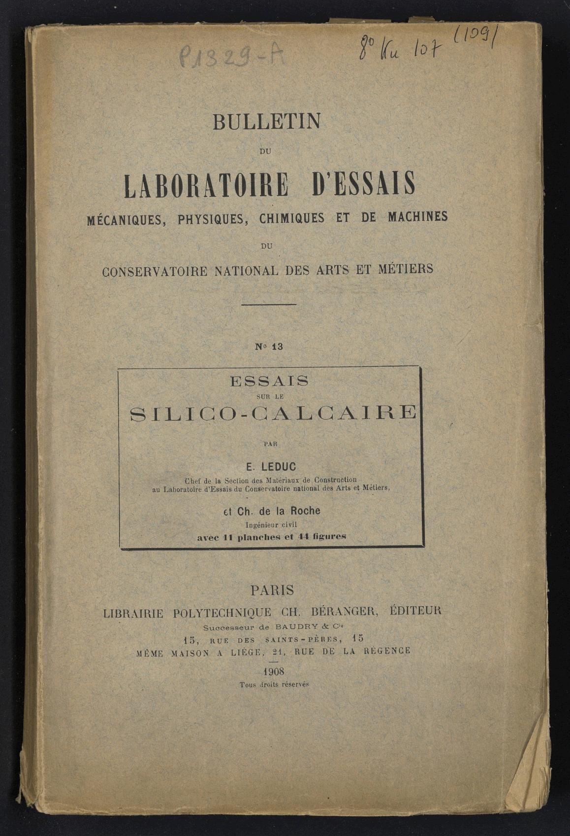 Page de titre du P1329-A.13