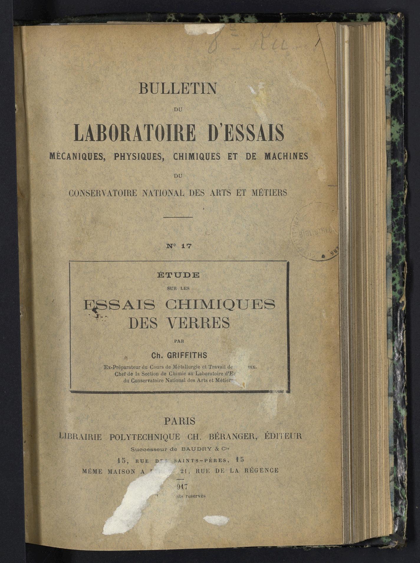 Page de titre du P1329-A.17