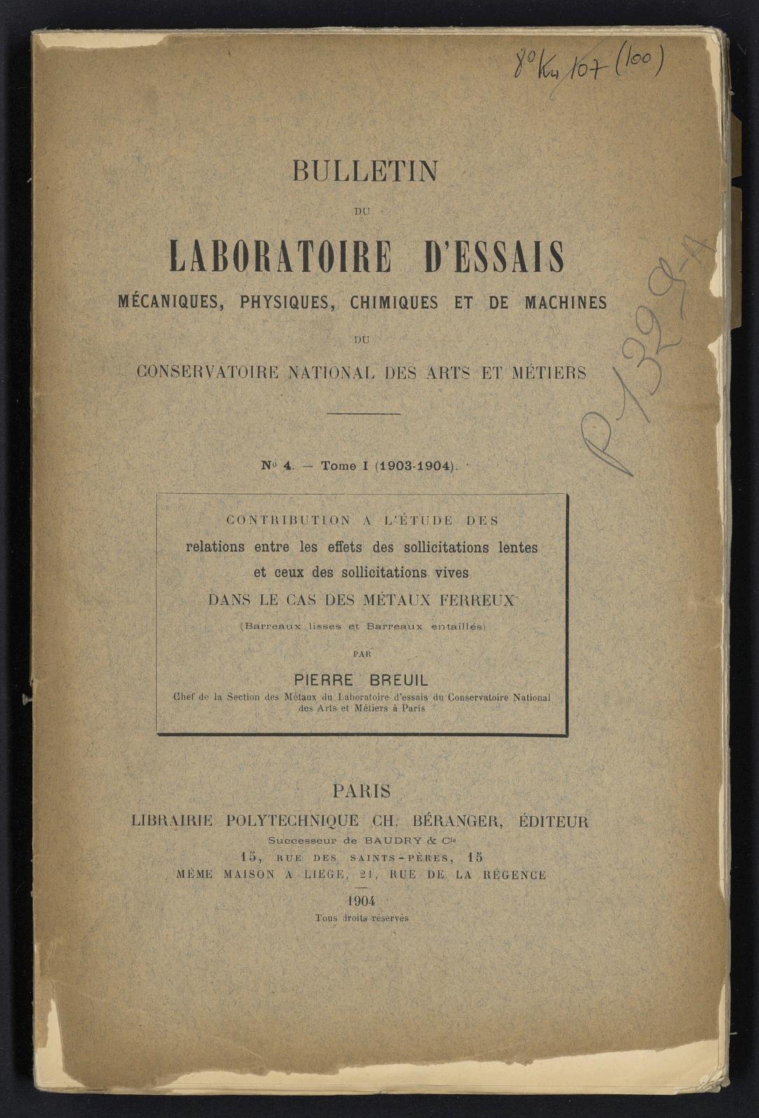 Page de titre du P1329-A.4