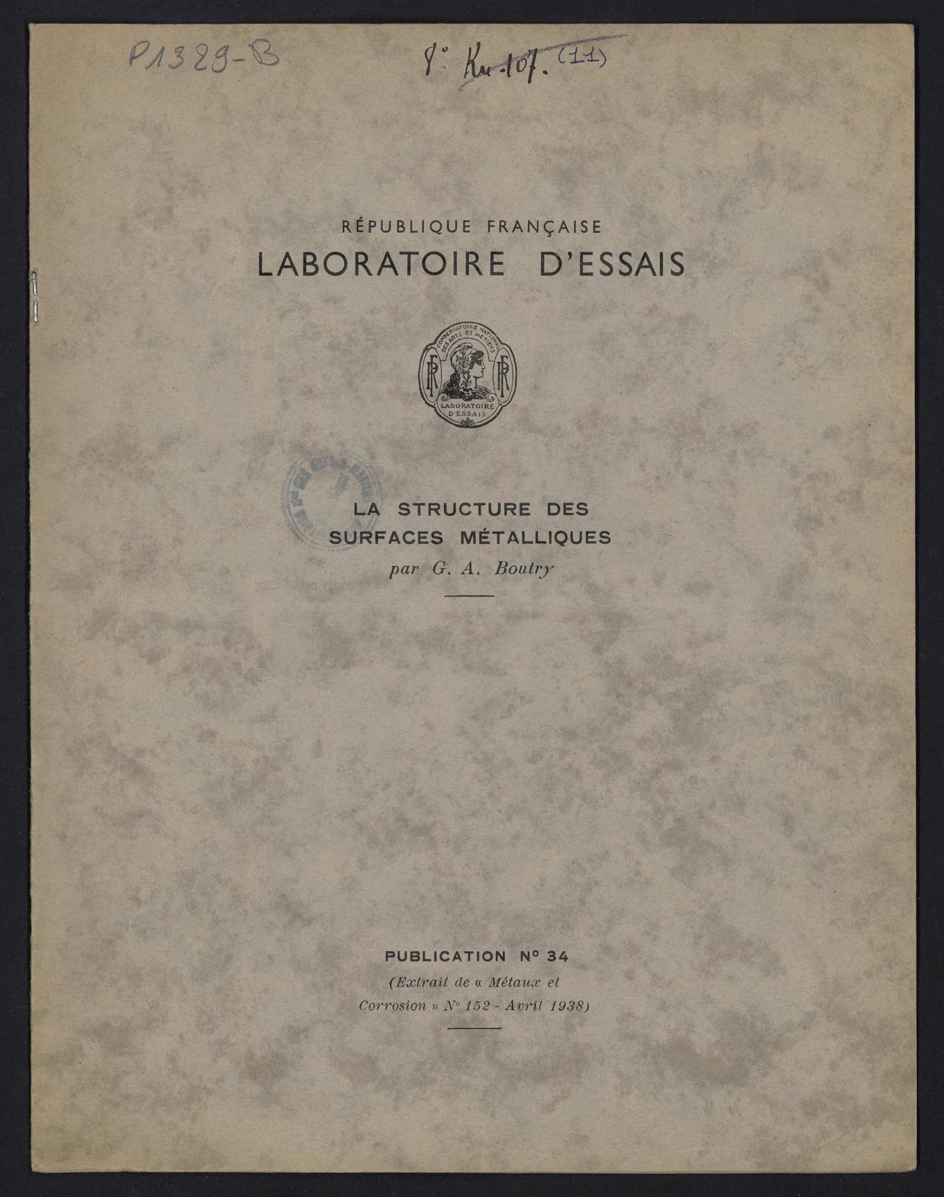 Page de titre du P1329-B.10