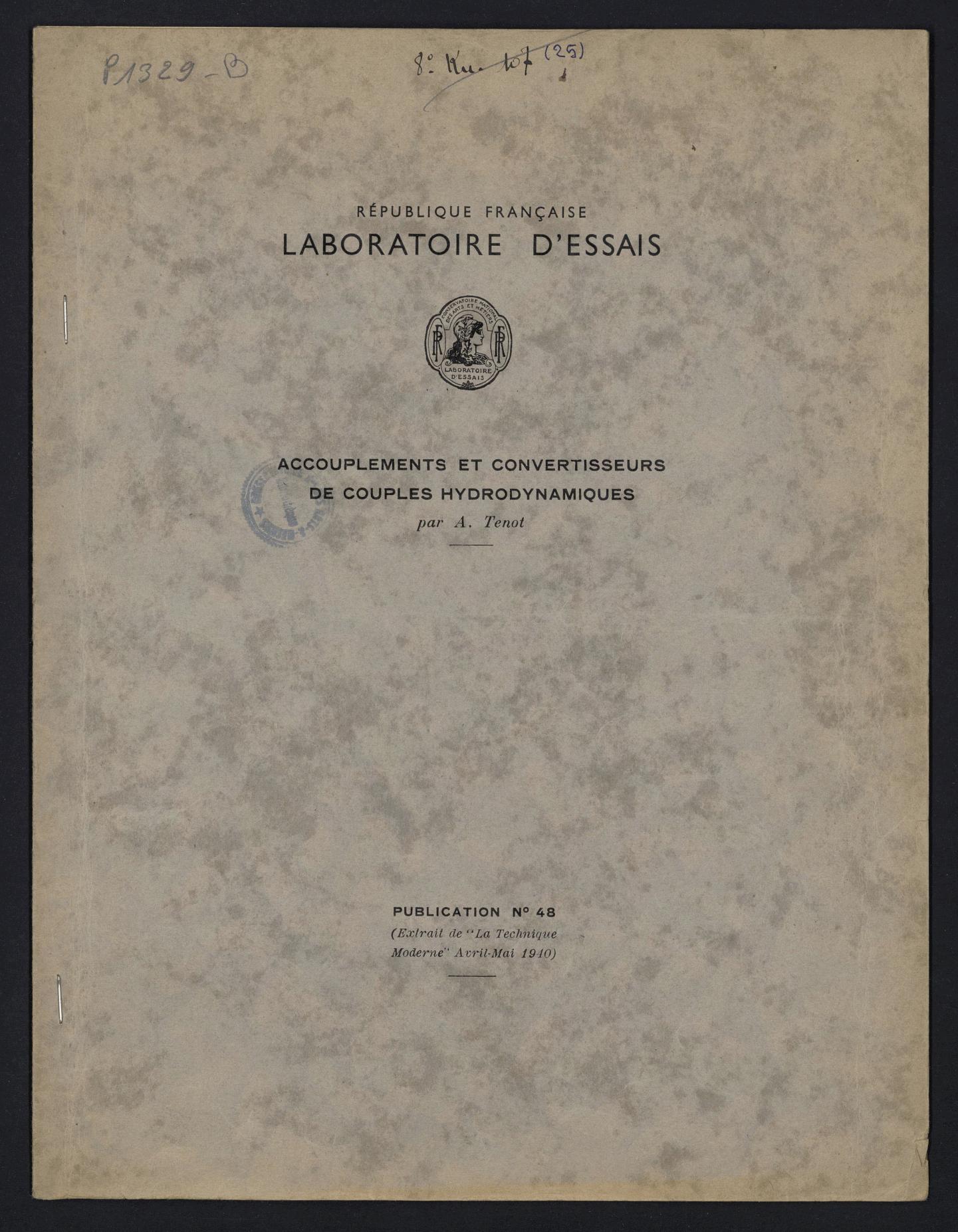 Page de titre du P1329-B.24