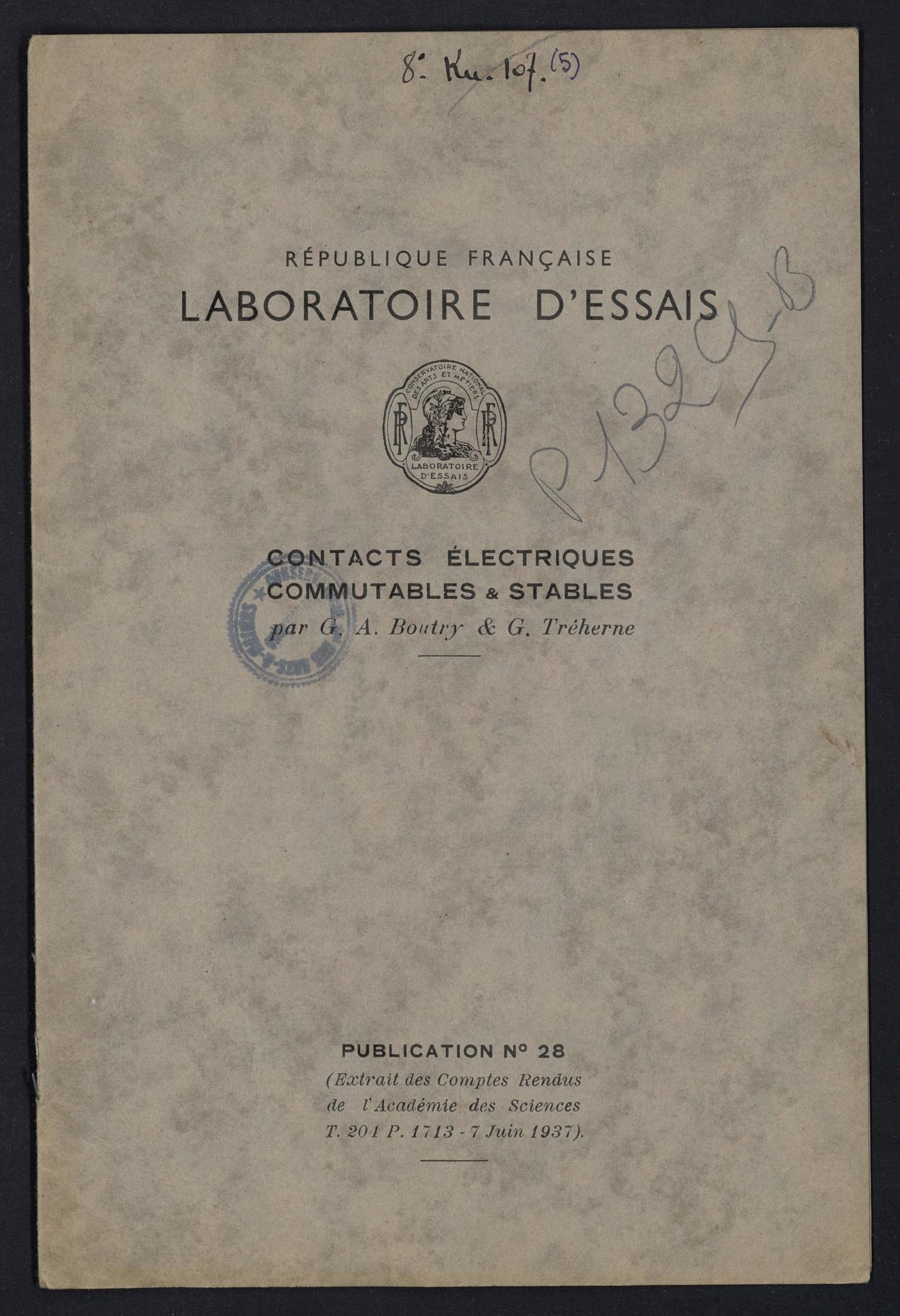 Page de titre du P1329-B.4