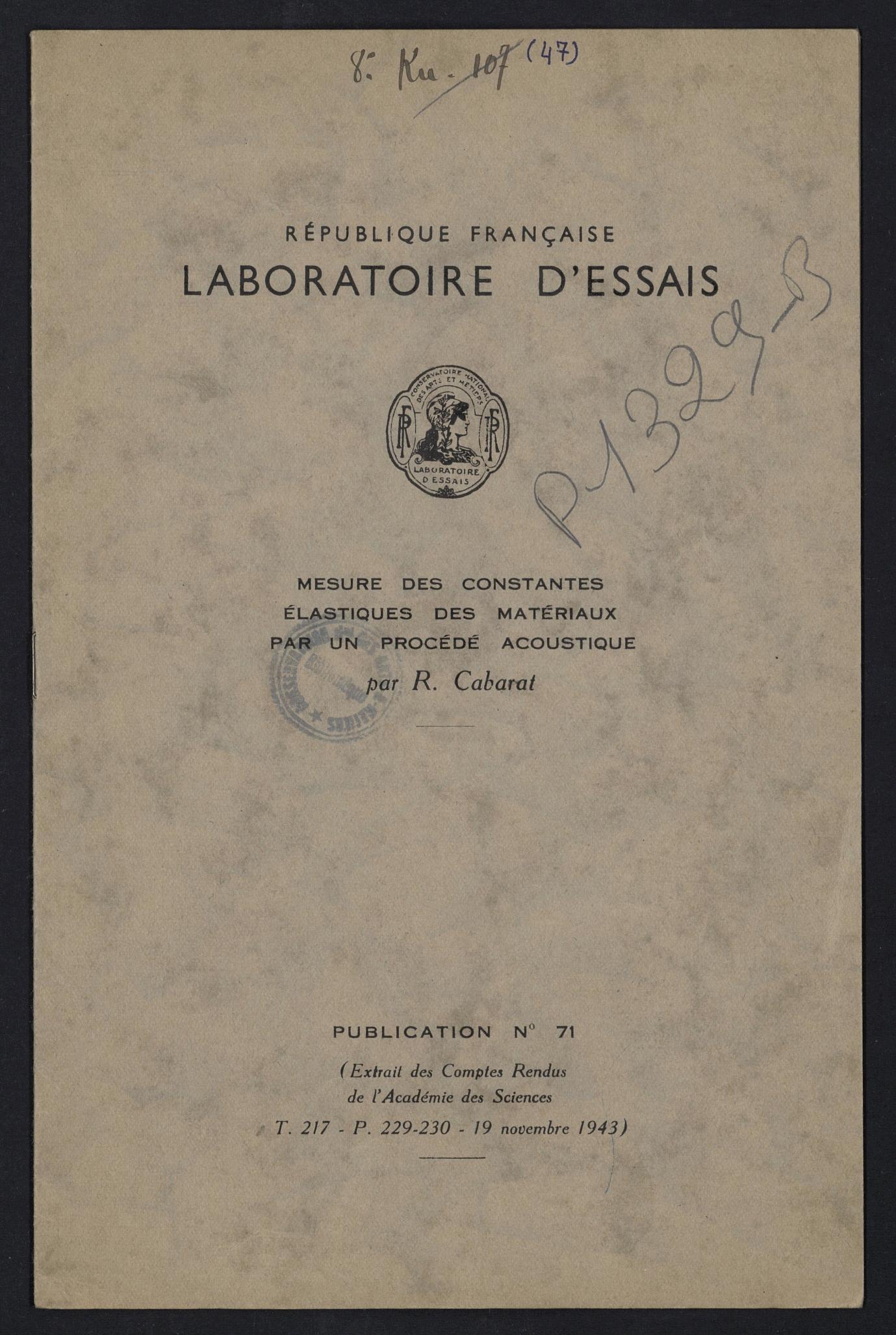 Page de titre du P1329-B.44