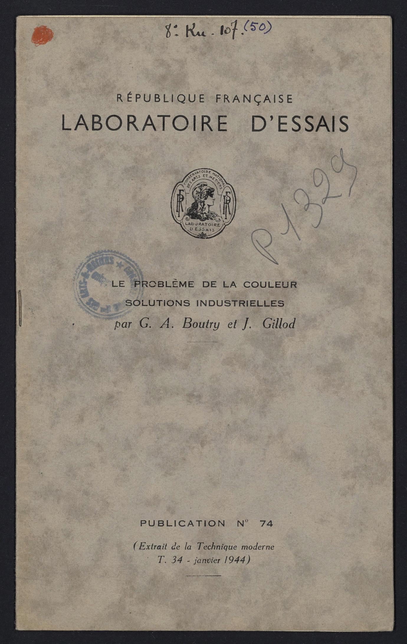 Page de titre du P1329-B.47