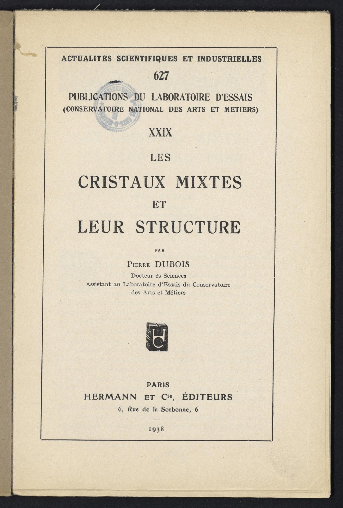 Page de titre du P1329-B.5