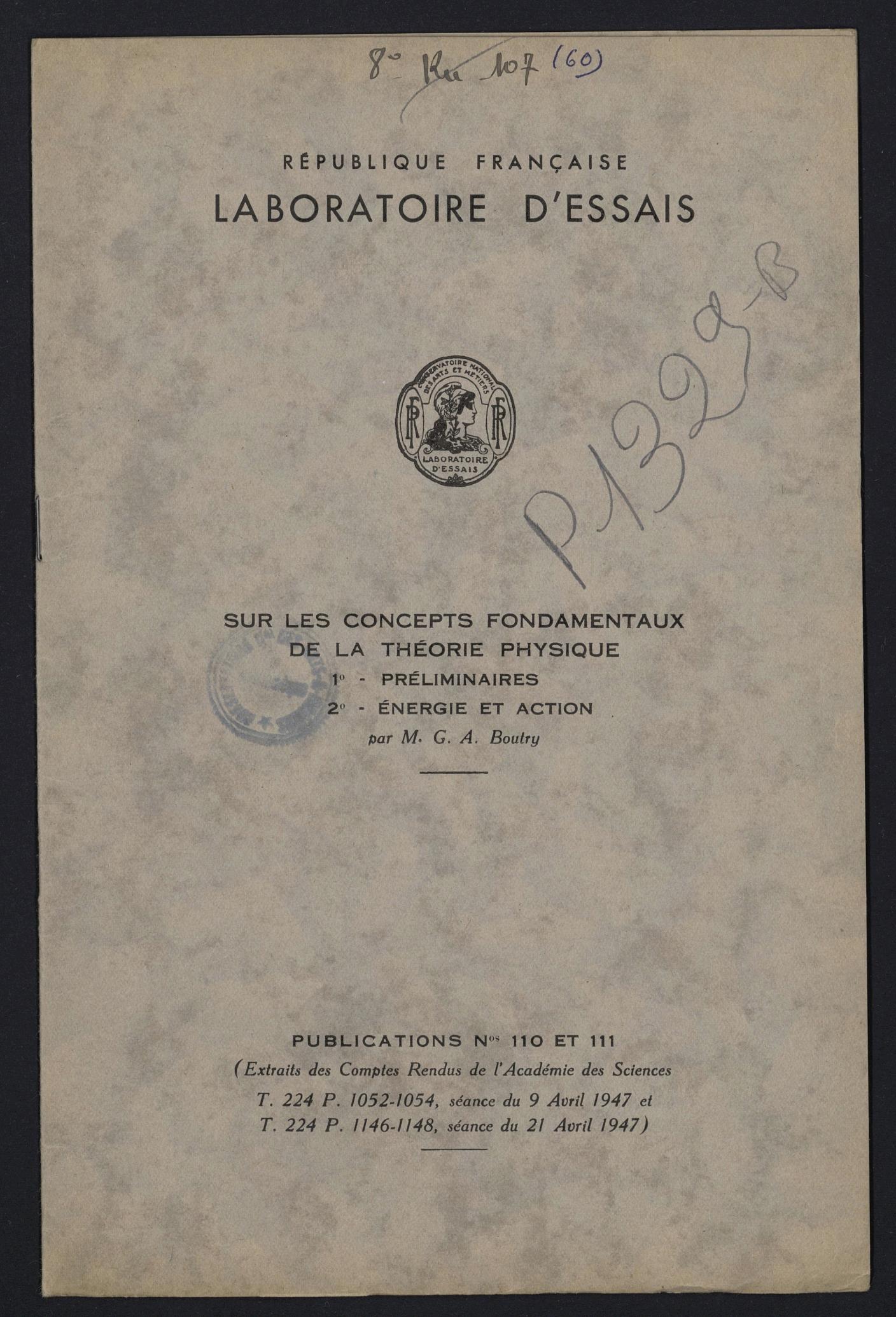 Page de titre du P1329-B.59