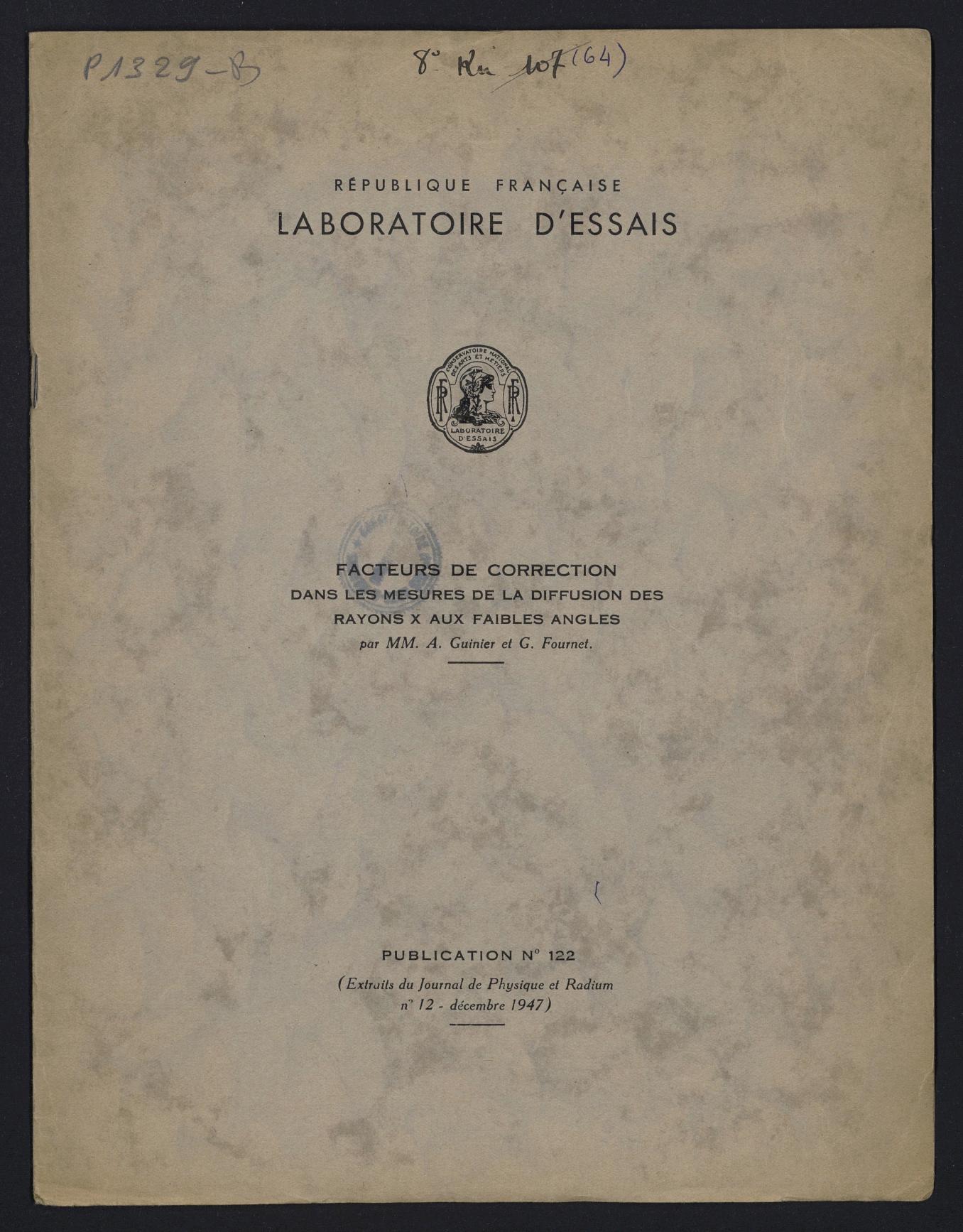 Page de titre du P1329-B.64