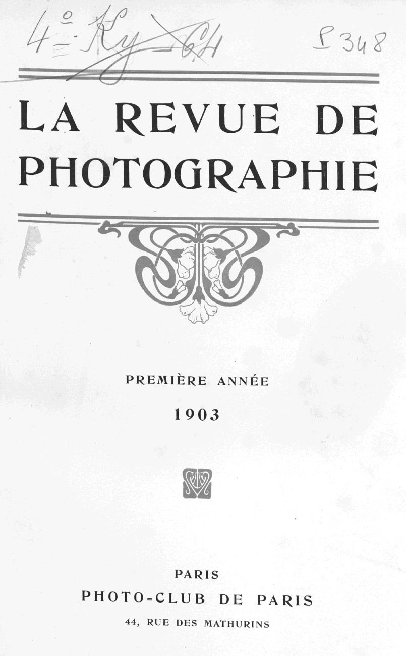 Page de titre du P348.1