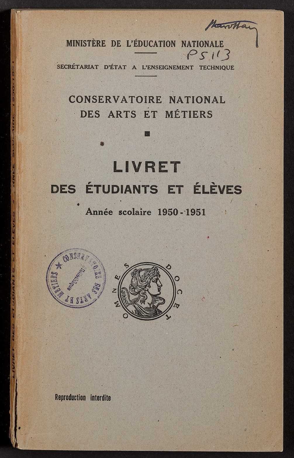 Page de titre du P5113.16