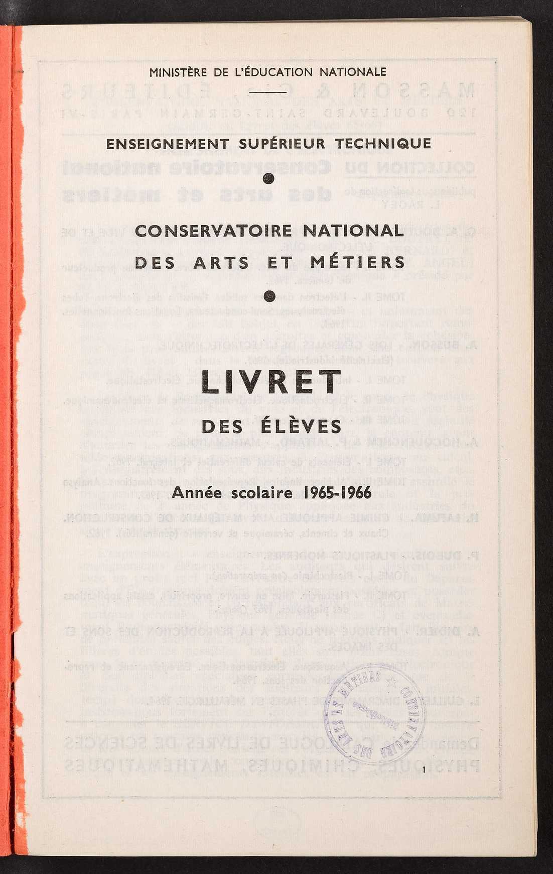 Page de titre du P5113.31