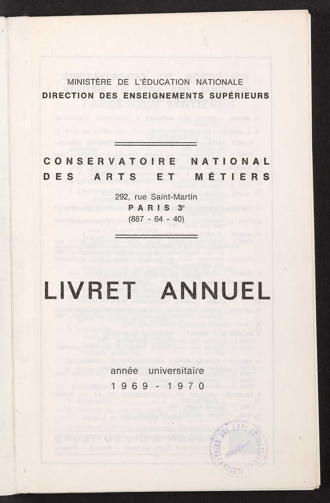 Page de titre du P5113.35
