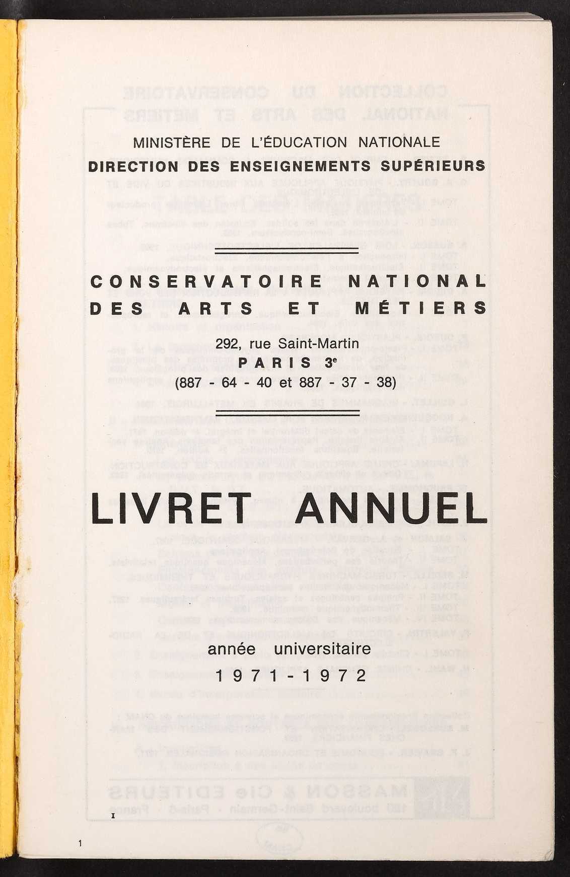 Page de titre du P5113.37