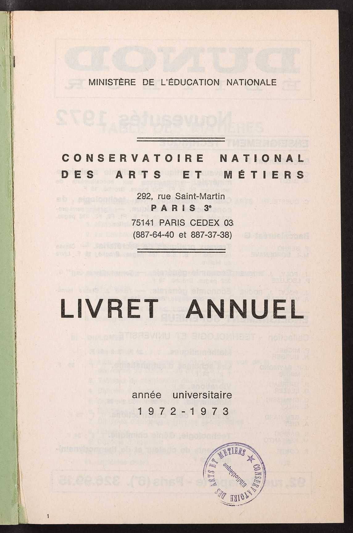 Page de titre du P5113.38