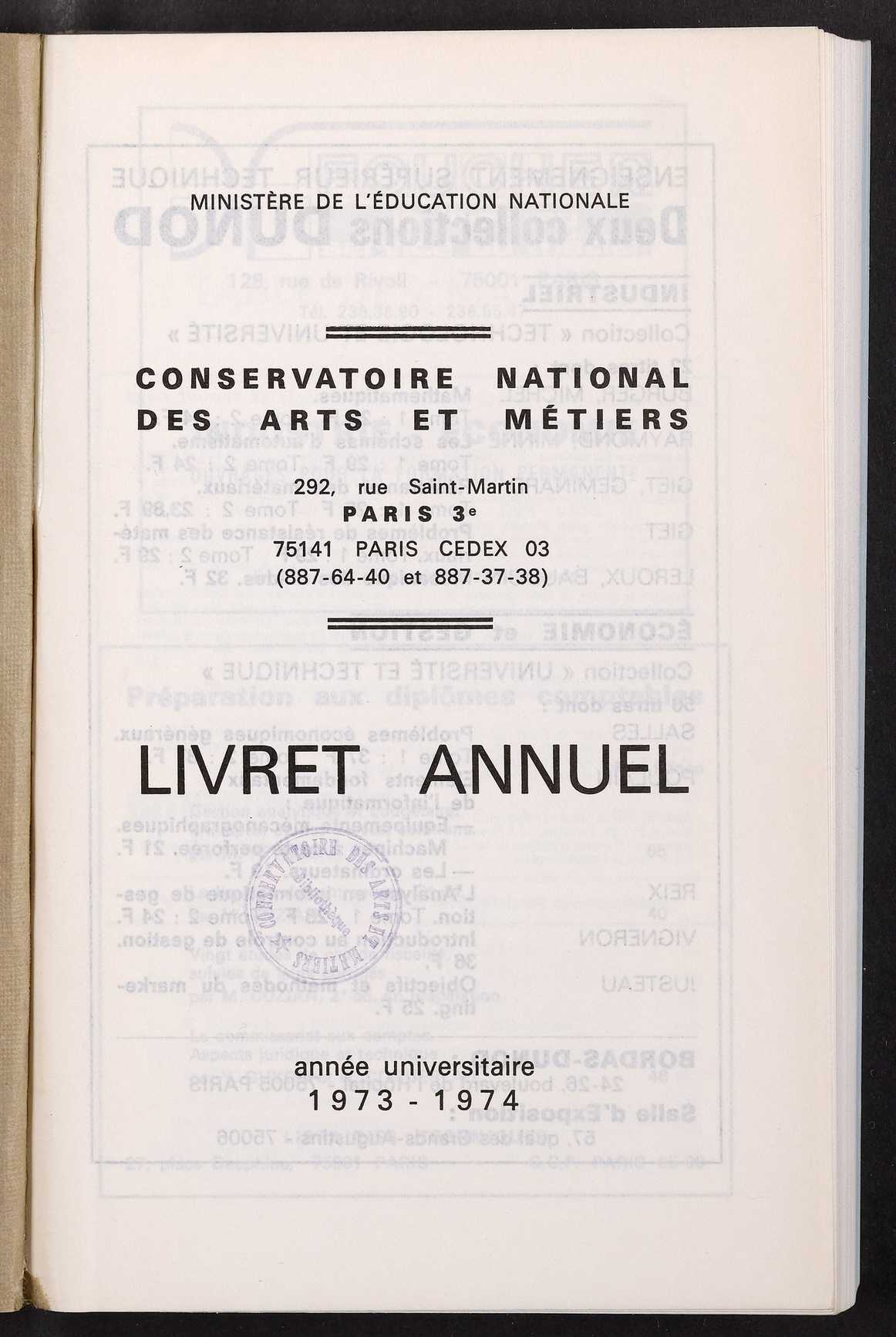 Page de titre du P5113.39