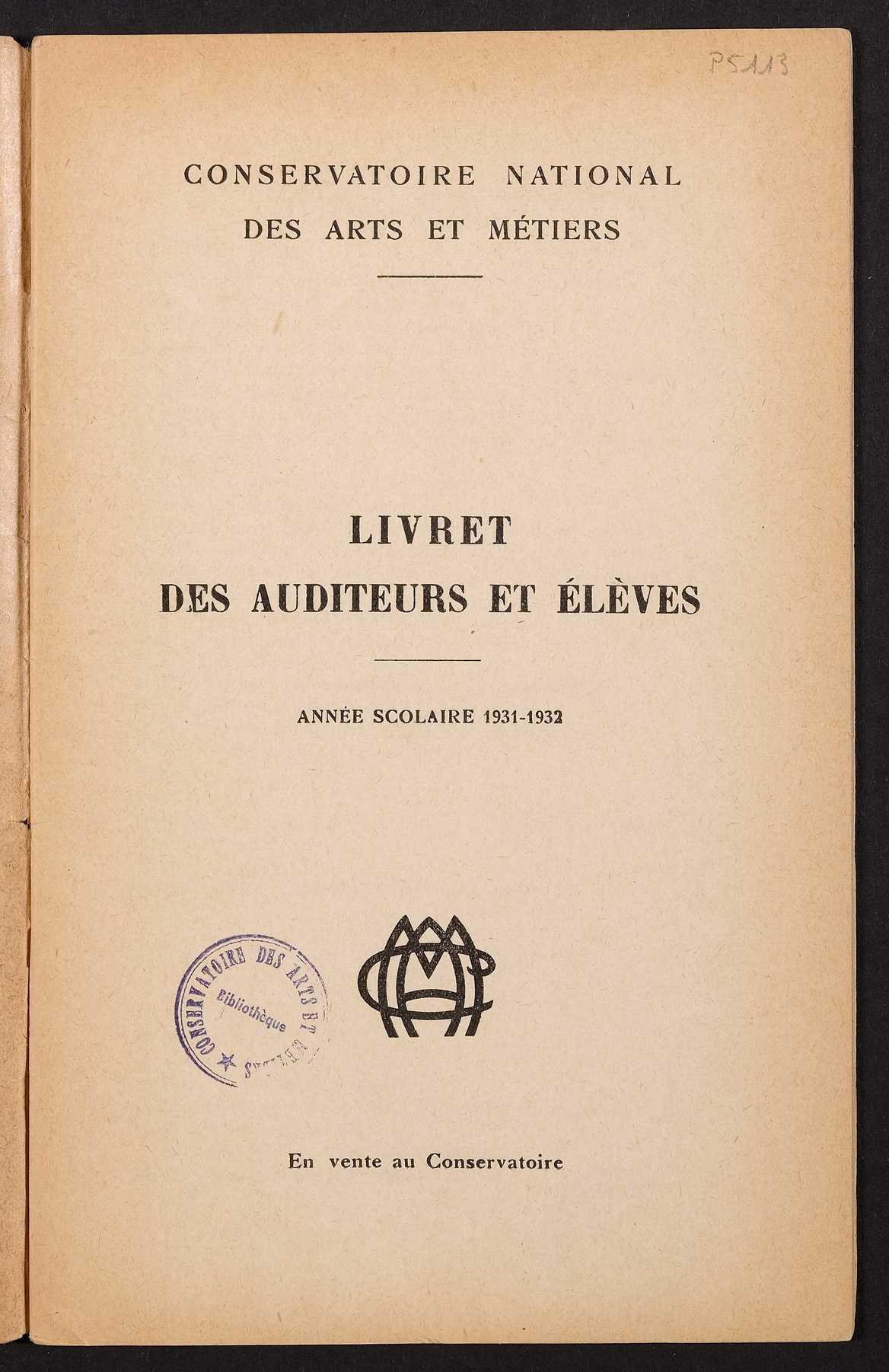 Page de titre du P5113.4