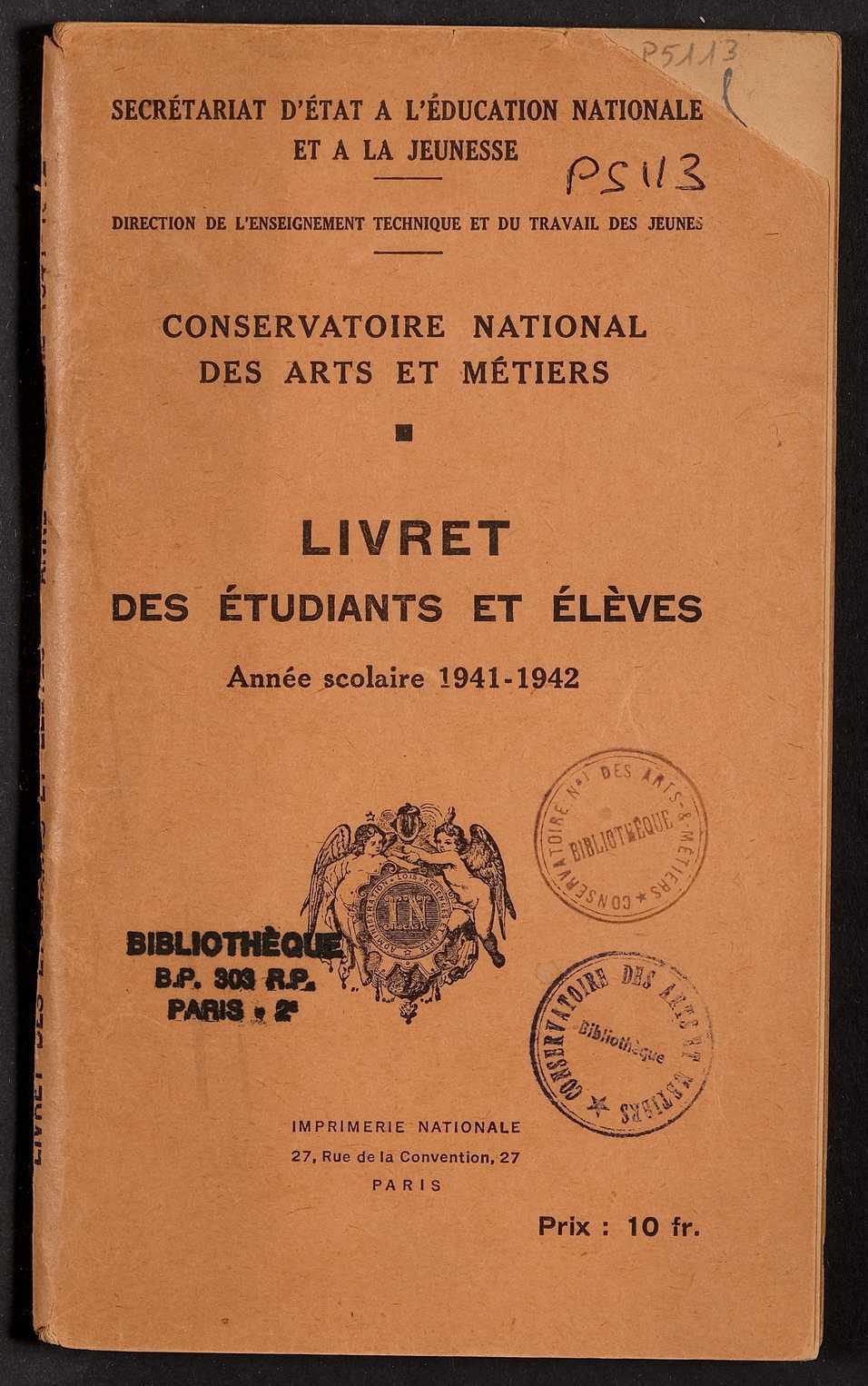 Page de titre du P5113.7