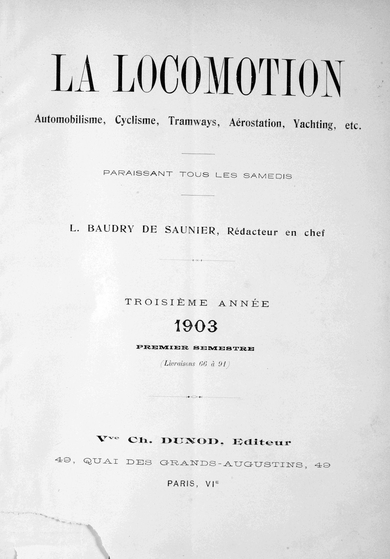 Page de titre du P574.3