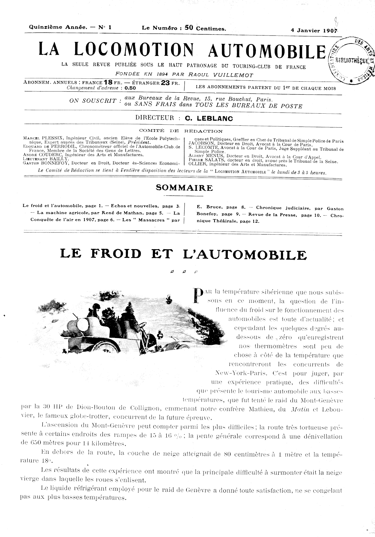 Page de titre du P807.17