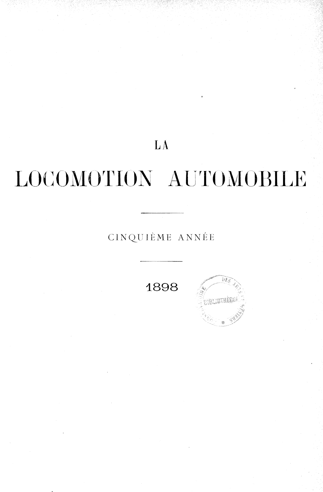 Page de titre du P807.5