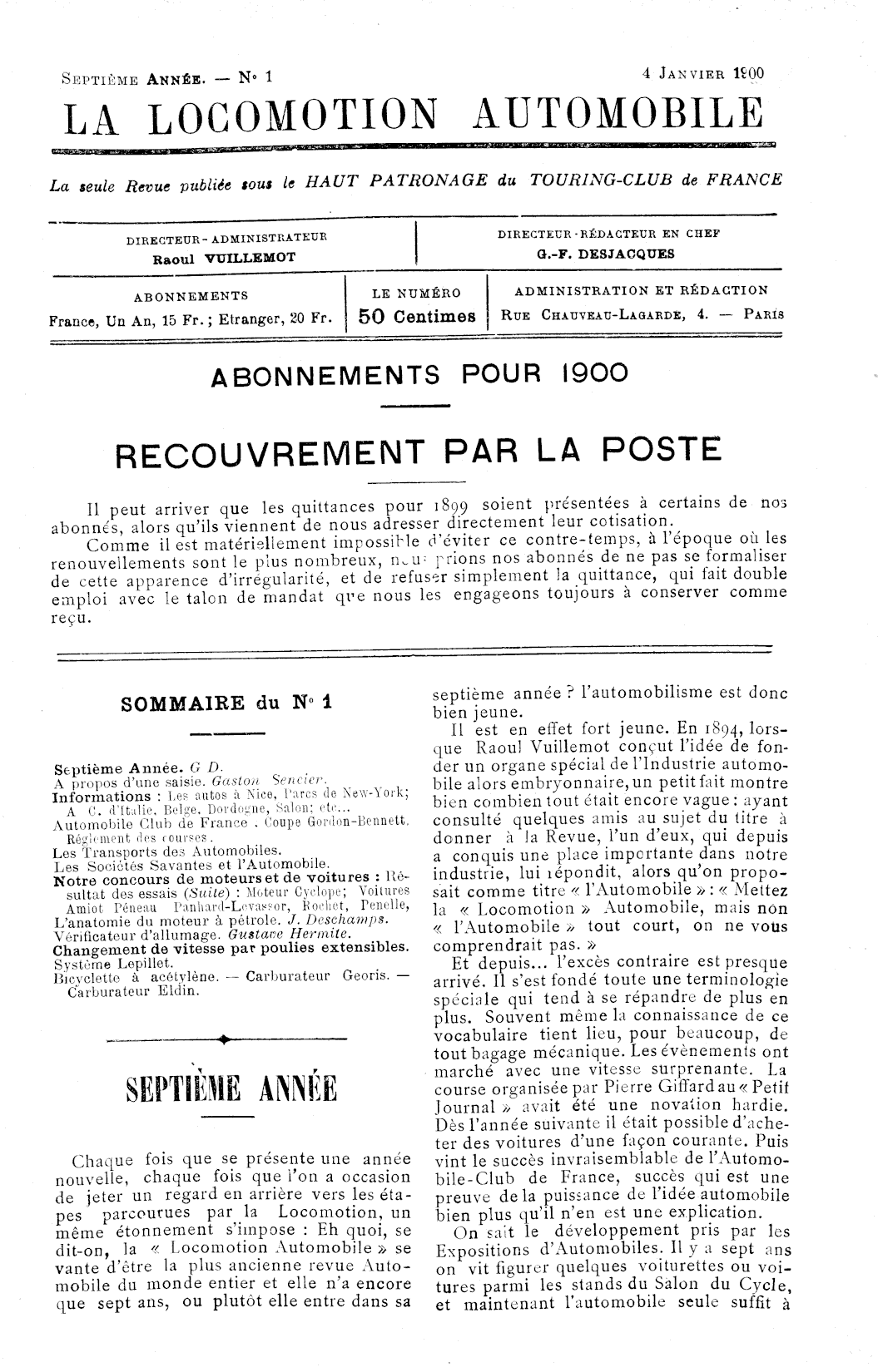 Page de titre du P807.7