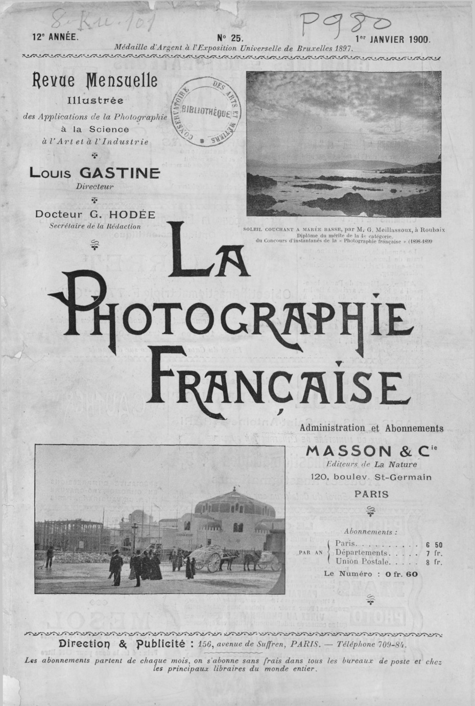 Page de titre du P980.25