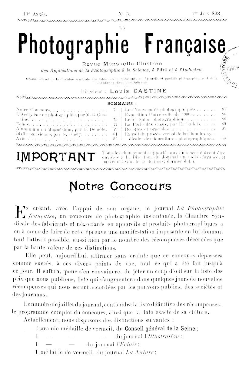 Page de titre du P980.5