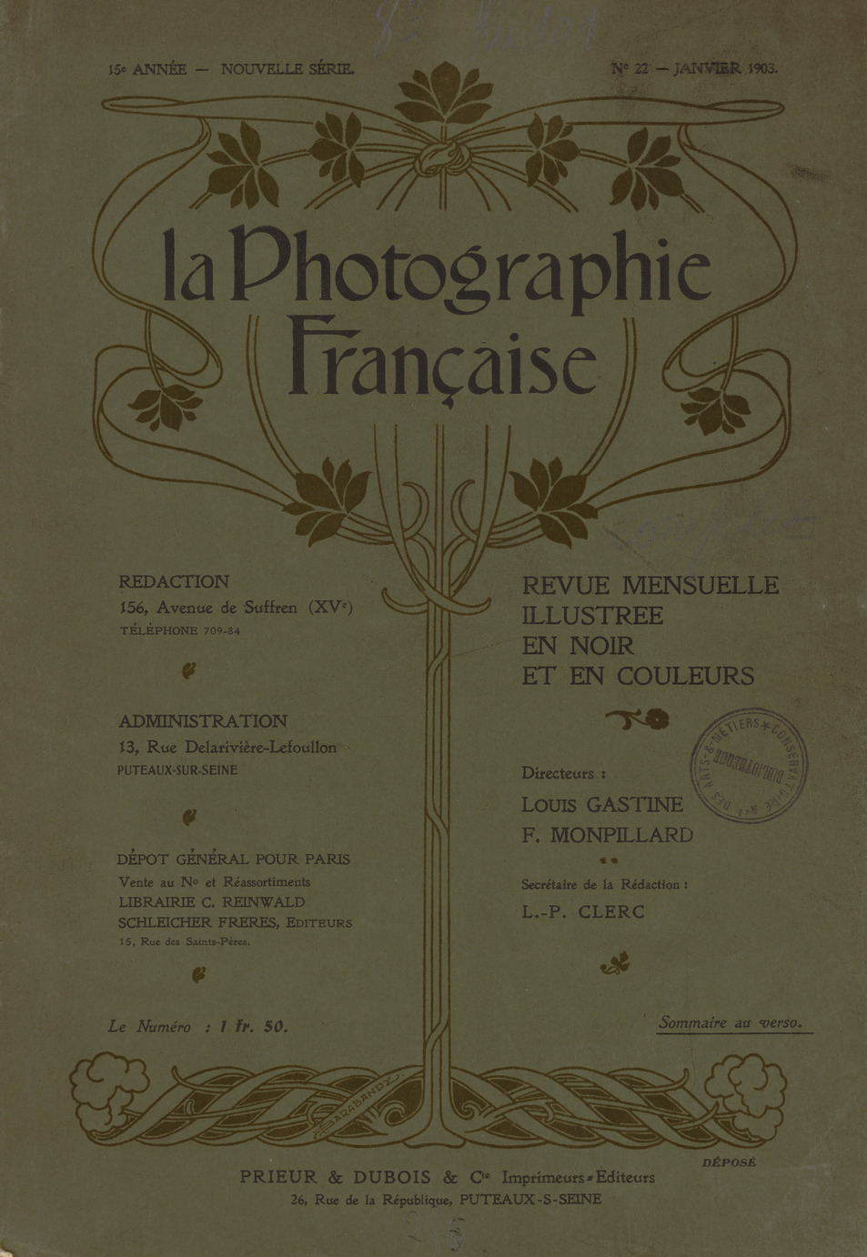 Page de titre du P980.60