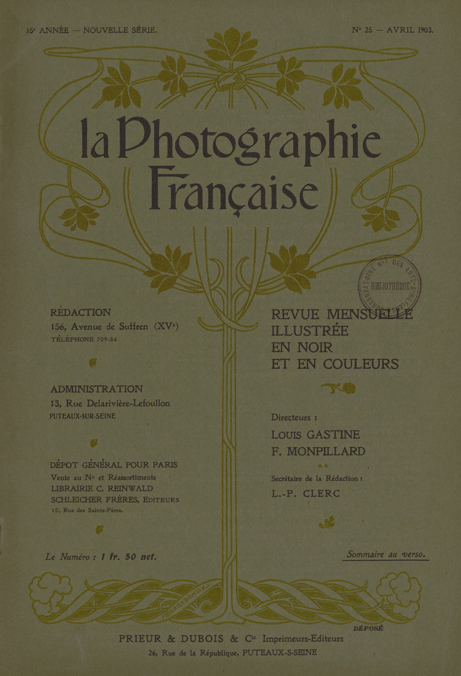Page de titre du P980.63