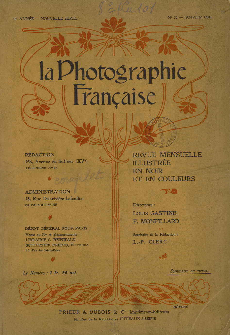 Page de titre du P980.72