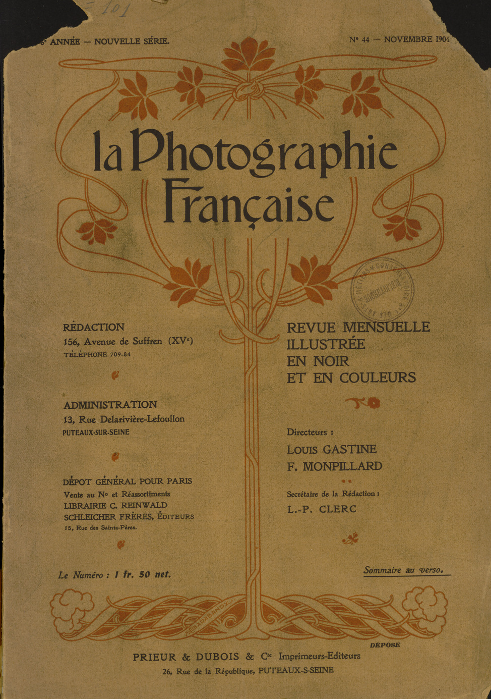 Page de titre du P980.82