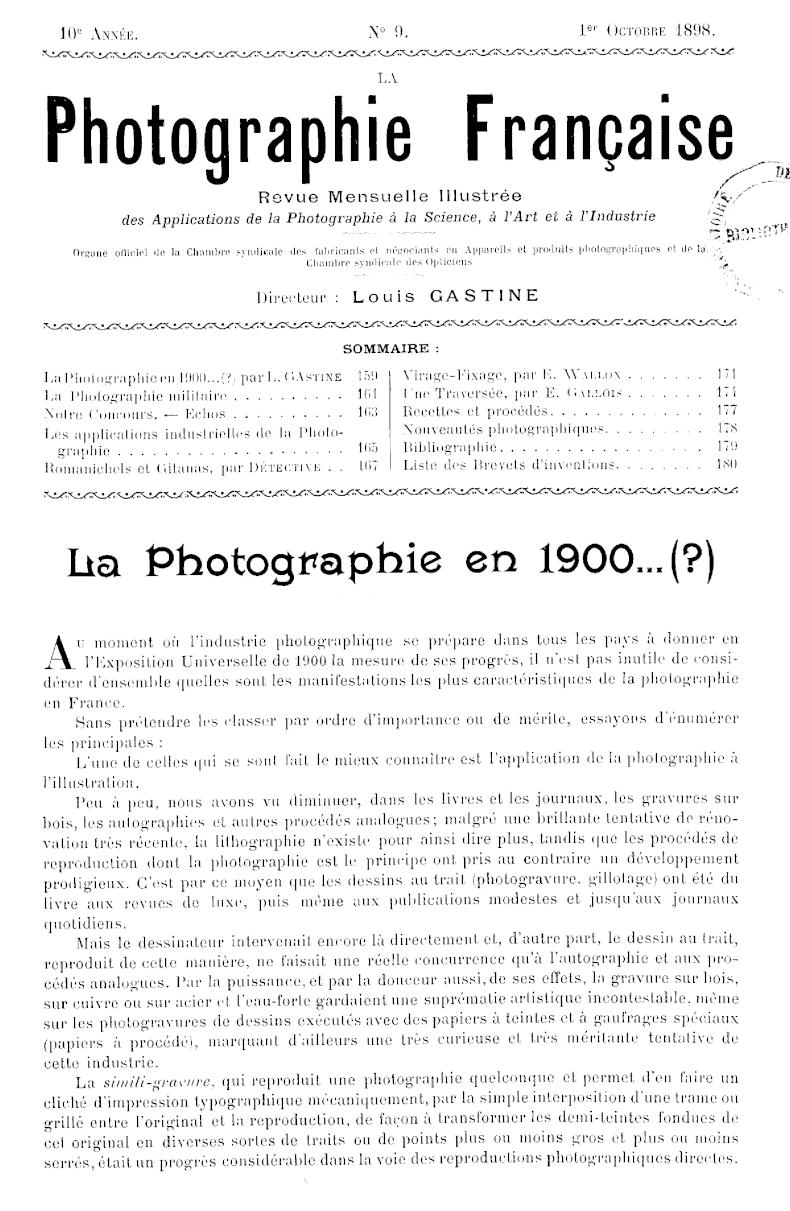 Page de titre du P980.9